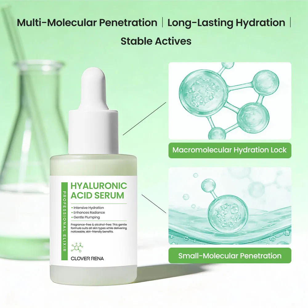 Skin Care Factory Custom Korea Hyaluronic Acid Serum Private Label Hydrating & Moisturizing Facial Serum