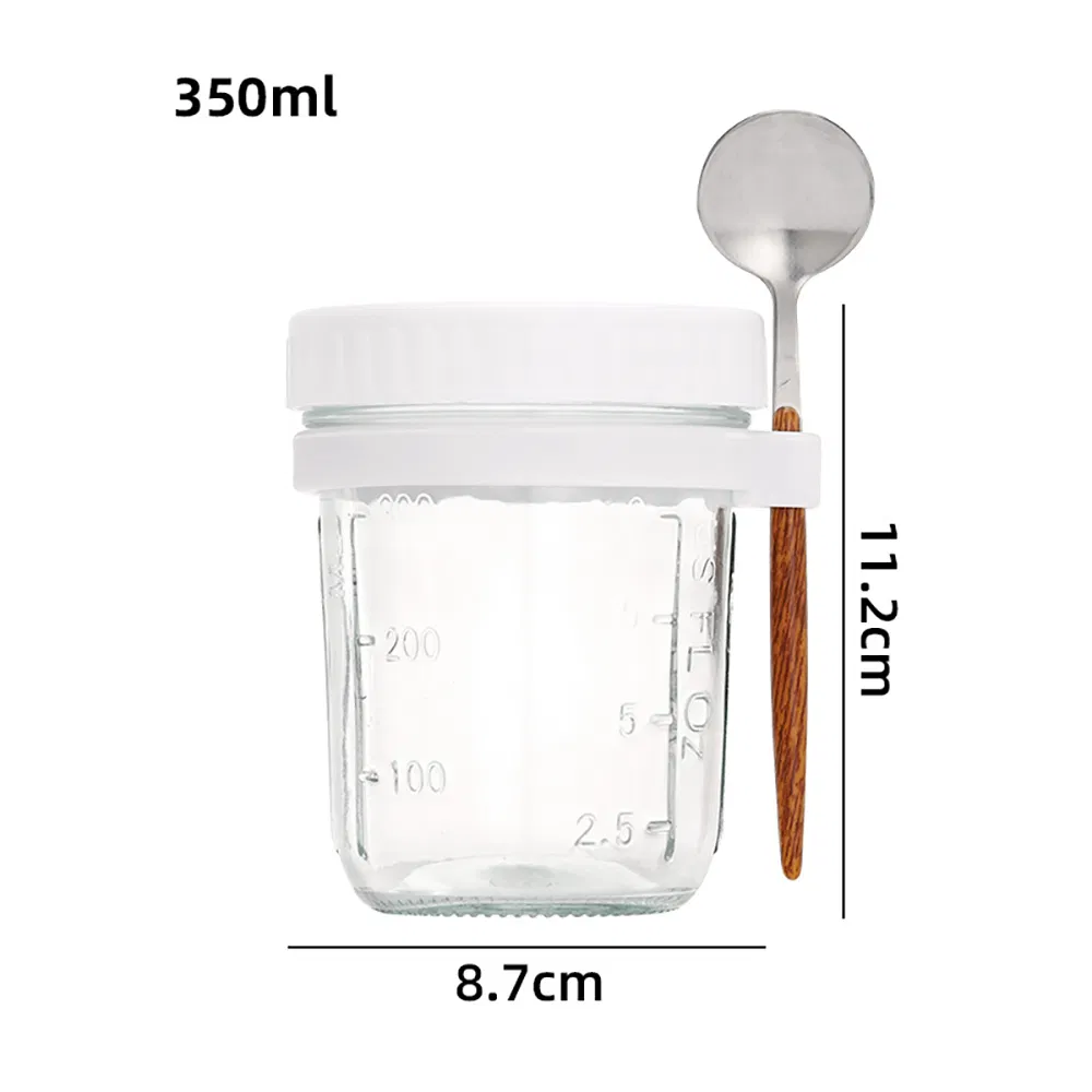 Breakfast Jars Overnight Oats Container Jars with Lids Bl30009