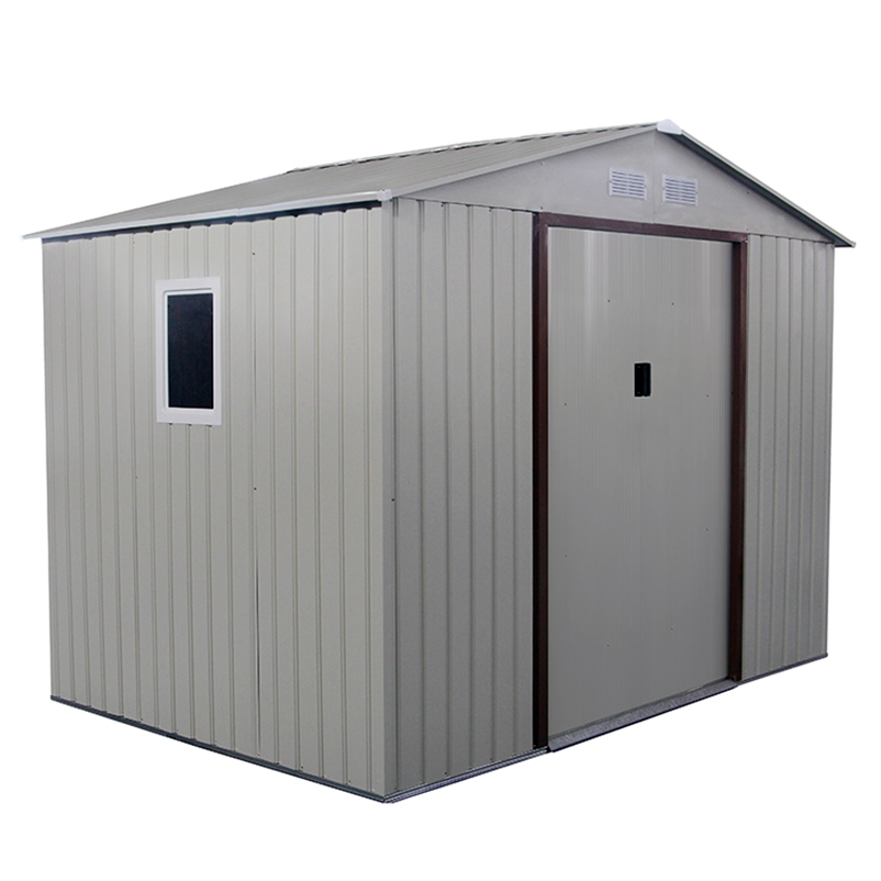 Outdoor Light Steel Structure Emerald Apex Metal Garden House Tool Shed