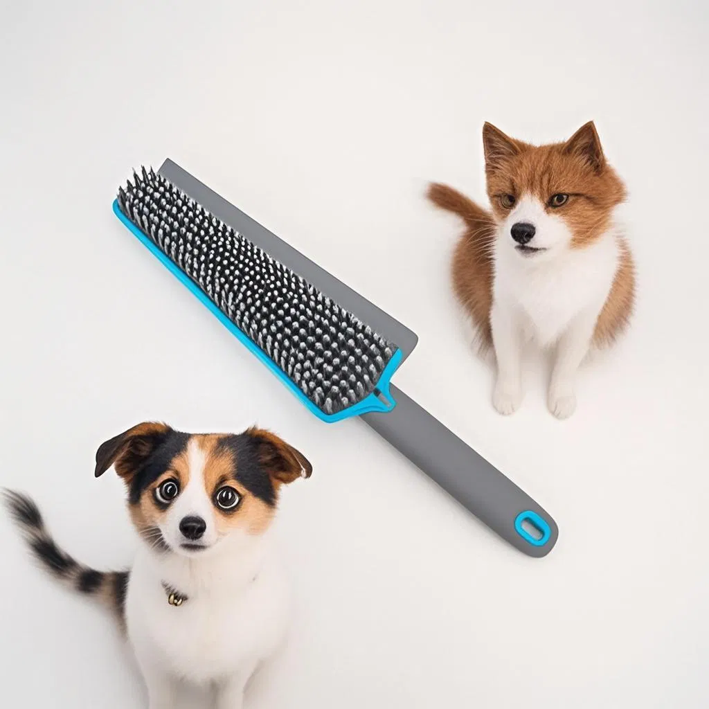 Dogs and Cats Bath Rubber Brush Effective Hair Removal Pet Brush Grooming Comb