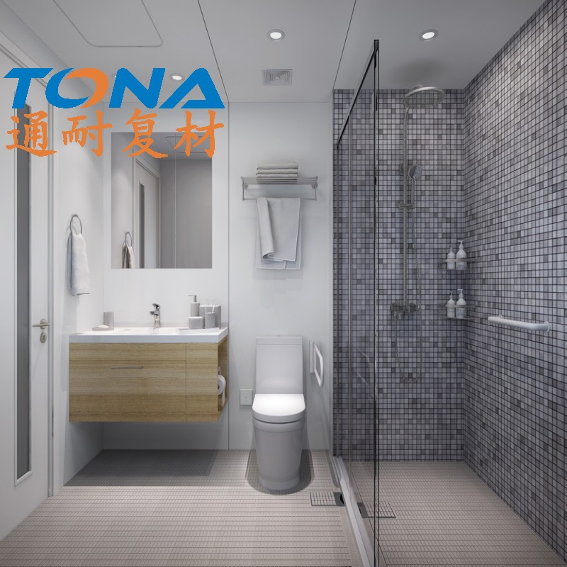 Customizable SMC Modern Integrated Bathroom Solution with Shower