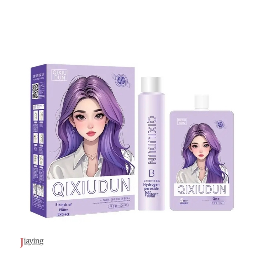 Wholesale Household Ammonia-Free Semi-Permanent Brown Milk Tea Hair Dye Cream