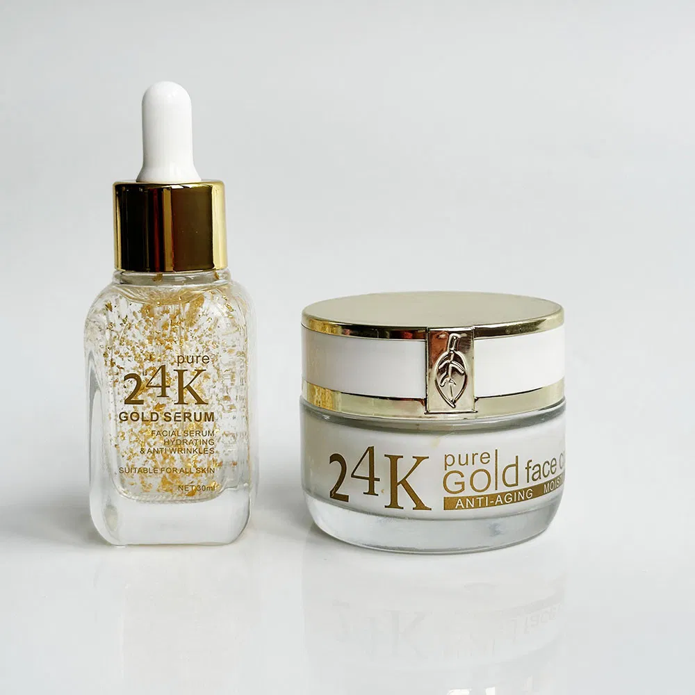 Face Care 24K Gold Hydrating Serum Anti Wrinkle Moisturizing Cream 24K Gold Serum Set