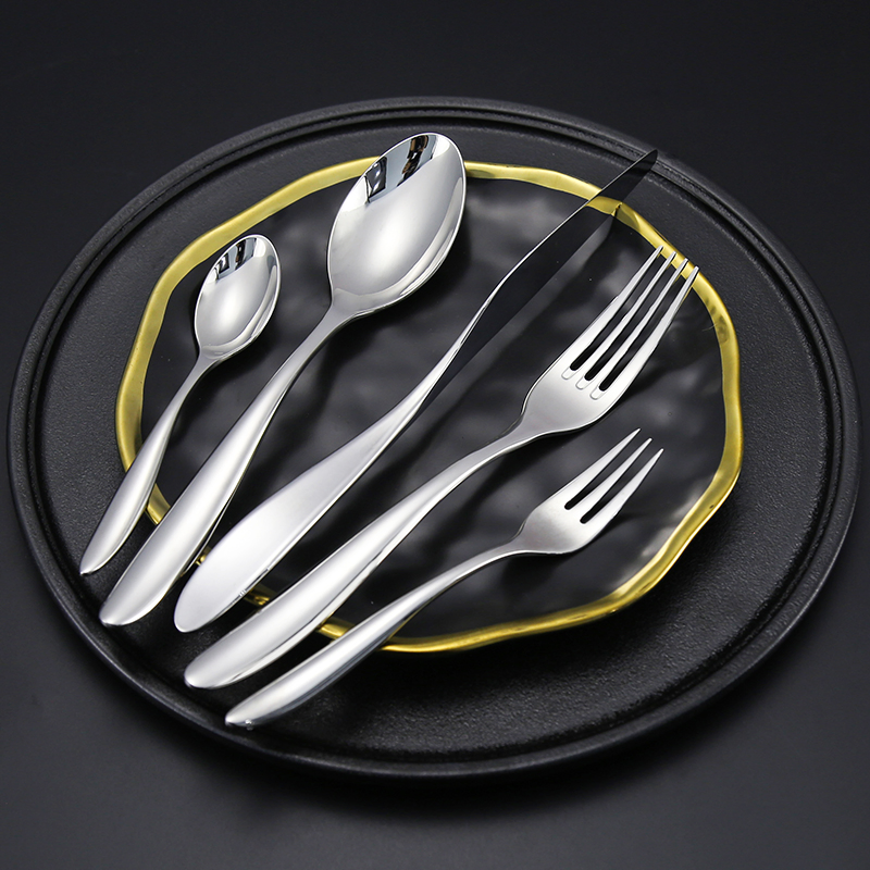 Bulk High Luxury Cutlery Set Spoons Forks and Knife Stainless Steel Flatwareset