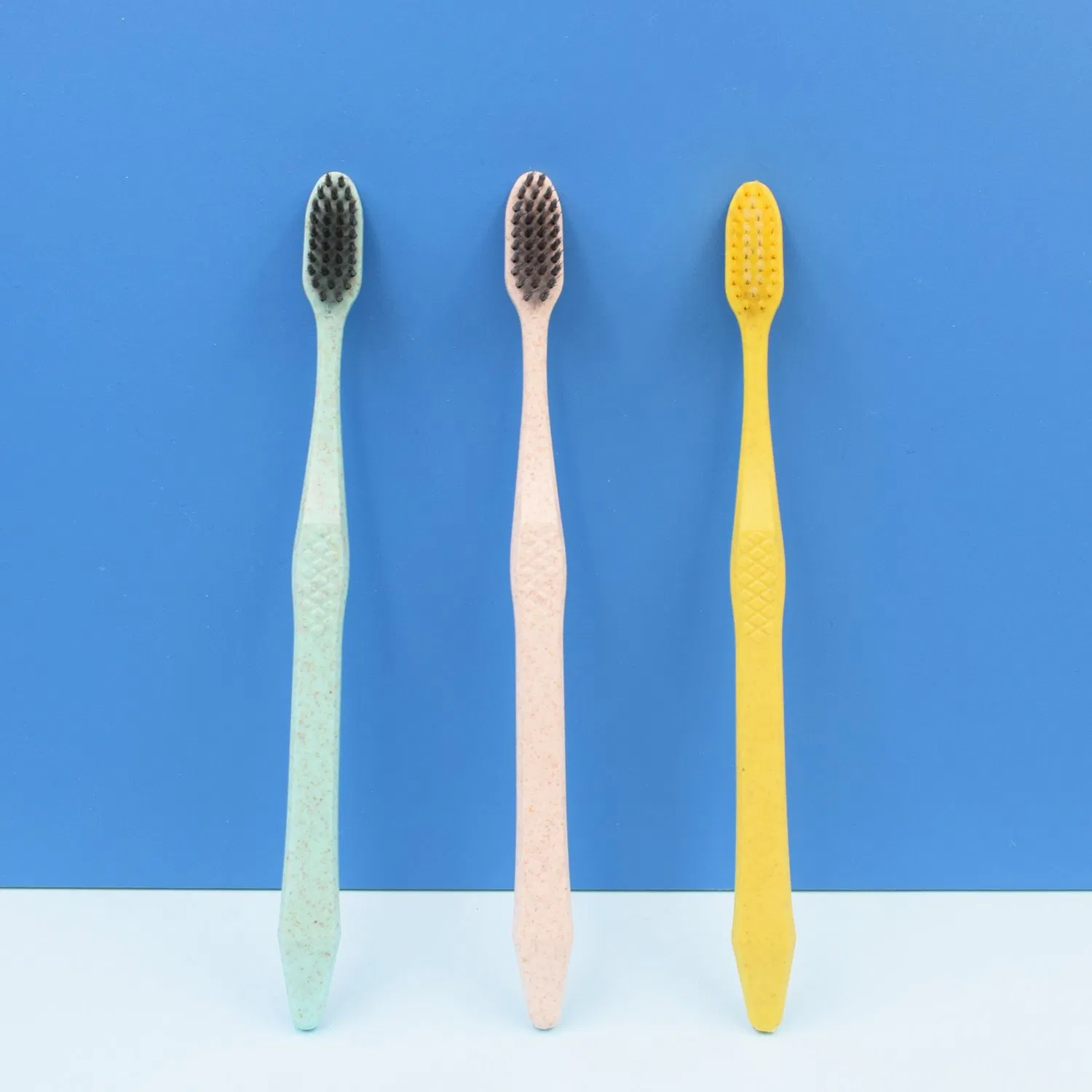 New Design Cheap Hotel Disposable Wheat Straw Toothbrush