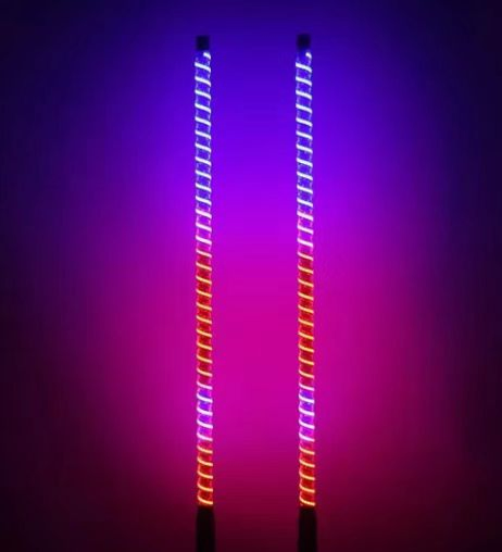 RGB Remote Control Whip Light with COB LED for UTV