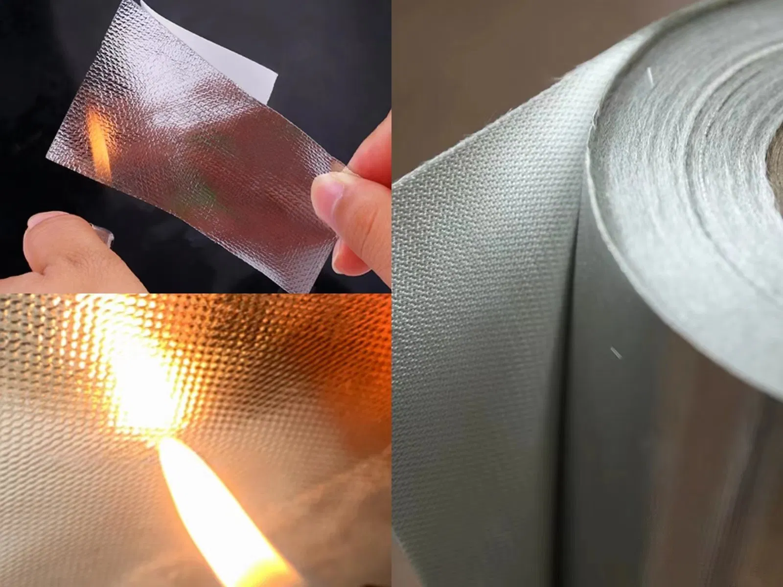 Fireproof Heat Reflect Aluminum Foil Coated Fiberglass Building Material Aluglass Thermal Insulation Alu Foil Facing Aluglass Fabric