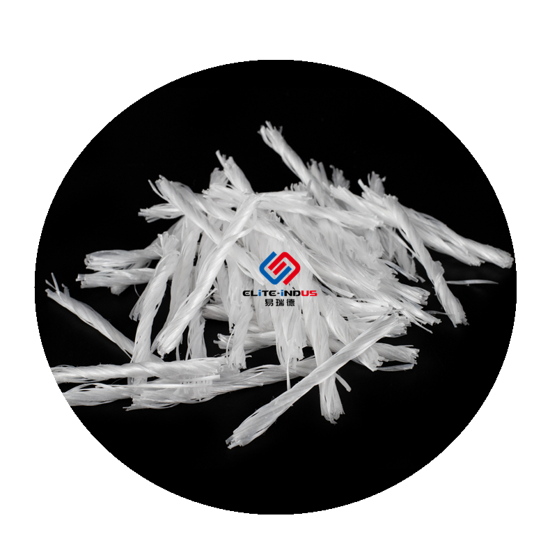 Polypropylene Hybrid Fiber Fibrillated Form Mix Twist Type