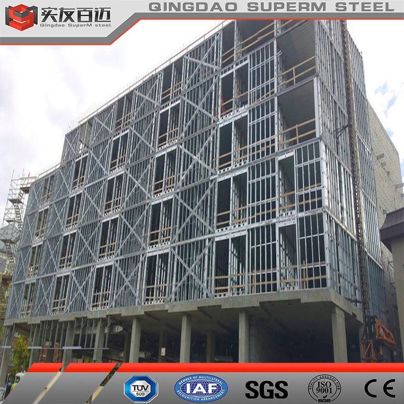 Custom Size Prefab Commercial Building Multi Story Prefabricated Steel Structure Building