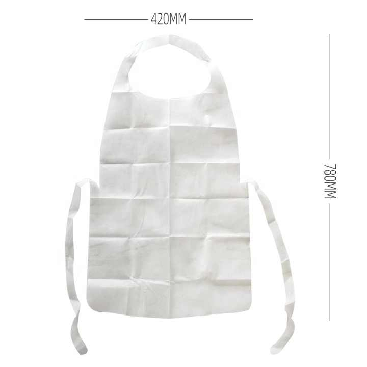Custom Black Apron Disposable Apron Non Woven with Tie