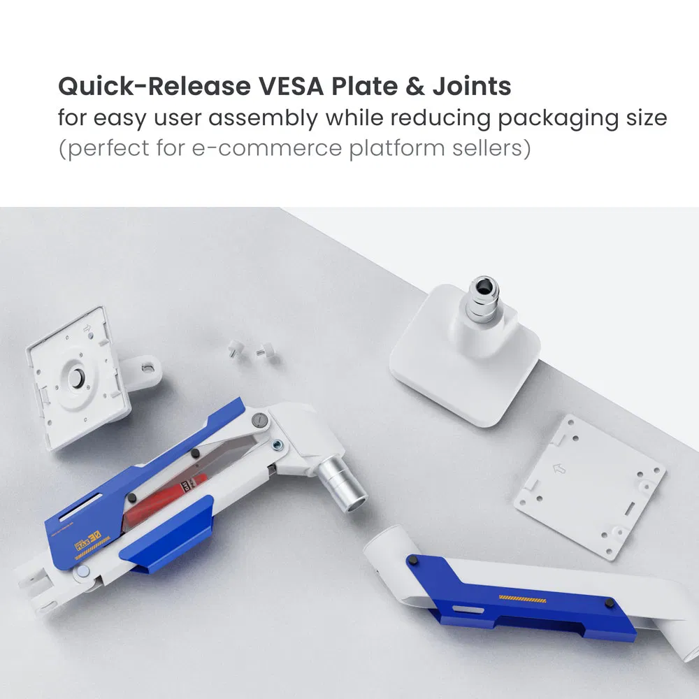 Газлифтовый кронштейн для монитора 24-57 дюймов, 30 кг