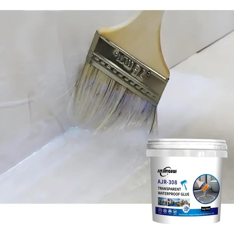 Heat-Resistant Ultraviolet-Resistant Liquid Transparent Acrylic Waterproofing Coating for Bathroom Pool Window Sills Tile Gaps
