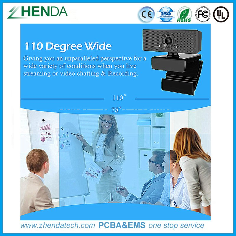 Wide Angle Webcam for Living Stream and Social Video Call