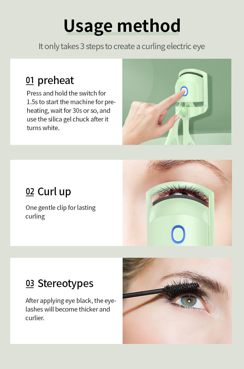 2023 Popular Korean Electric Heated Eyelash Curler