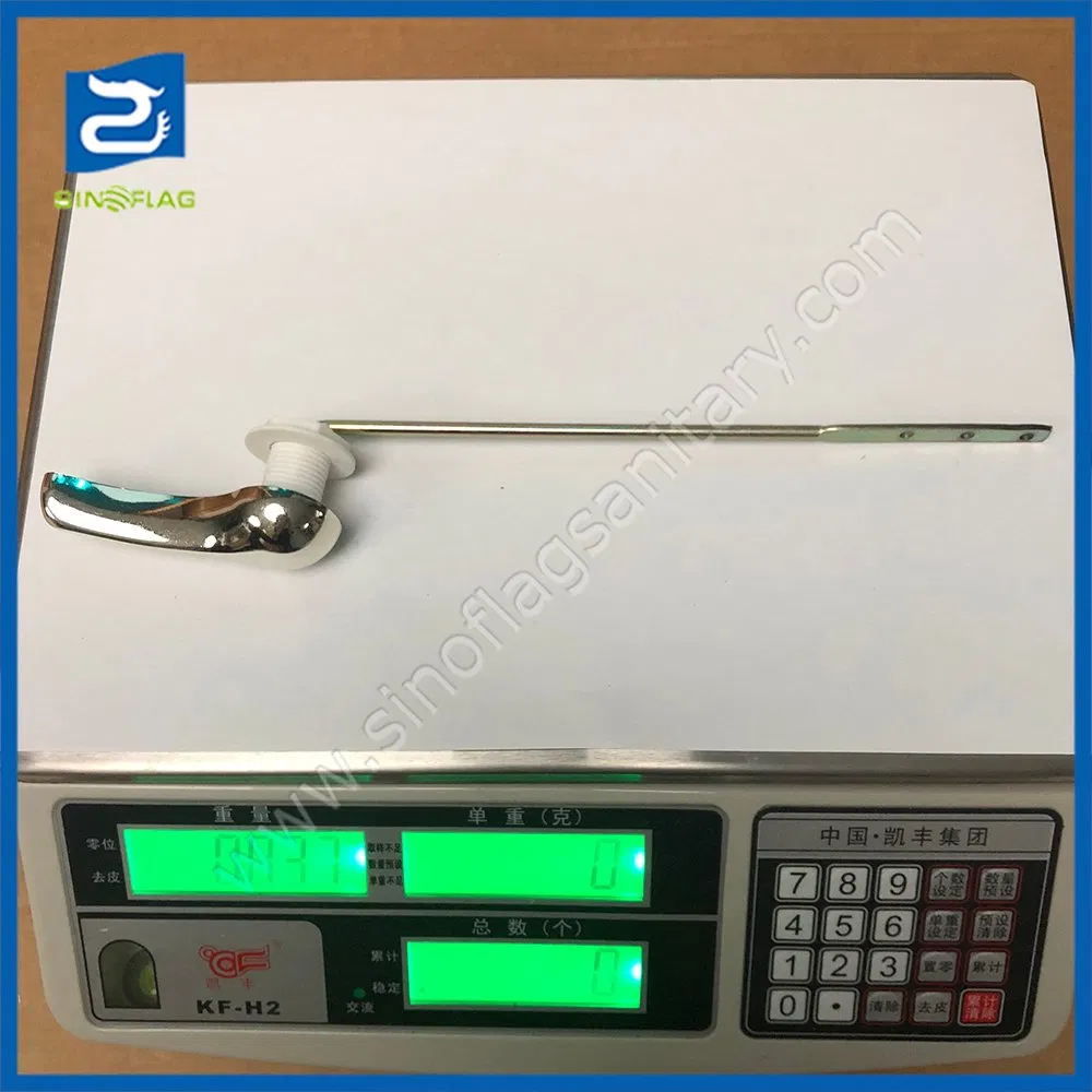 Toilet Tank Flush Lever with Metal Rod