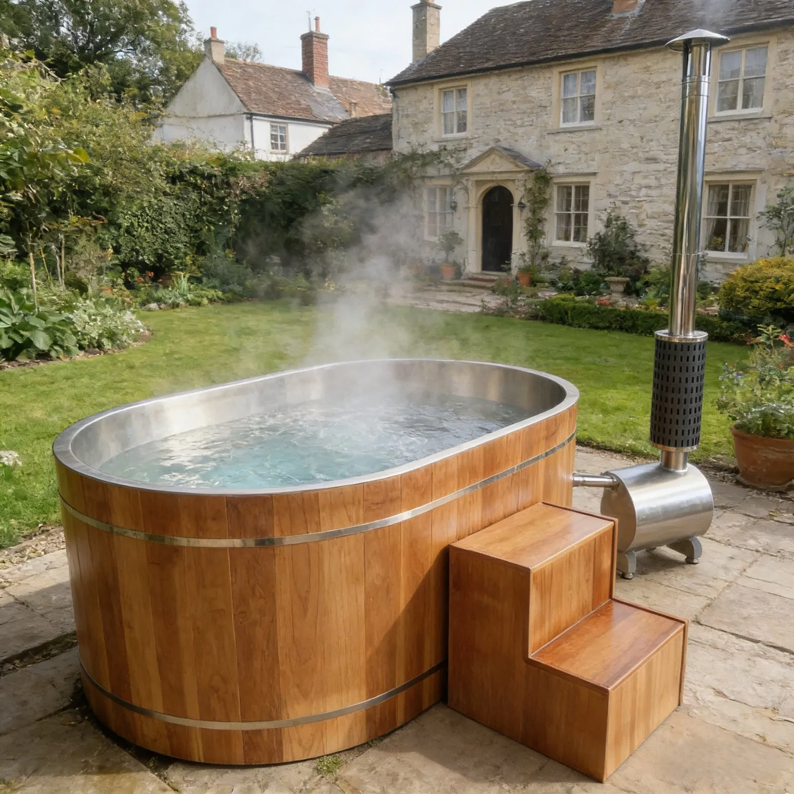 Деревянная купель Boda на дровах для 2-4 человек