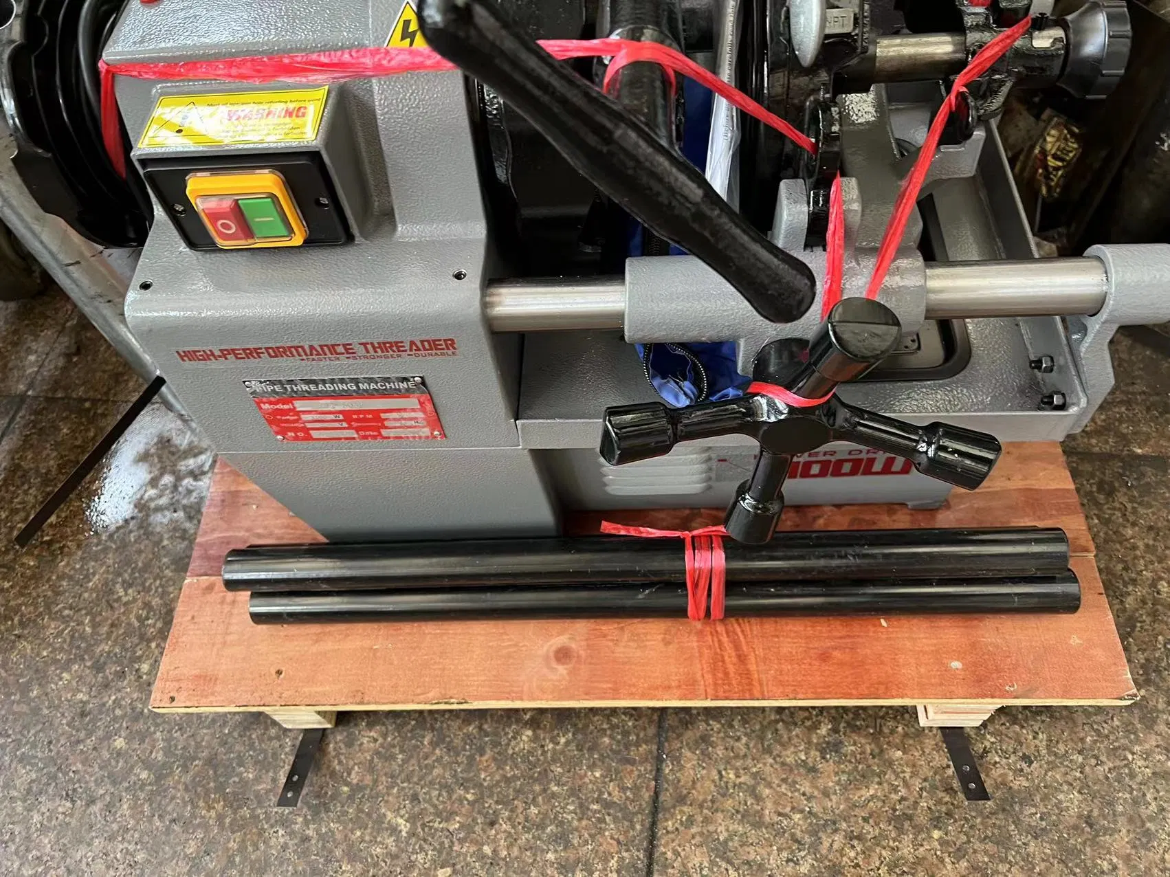 Manual Stop Kind High Efficient 1100W 2inch Pipe Threading Machine