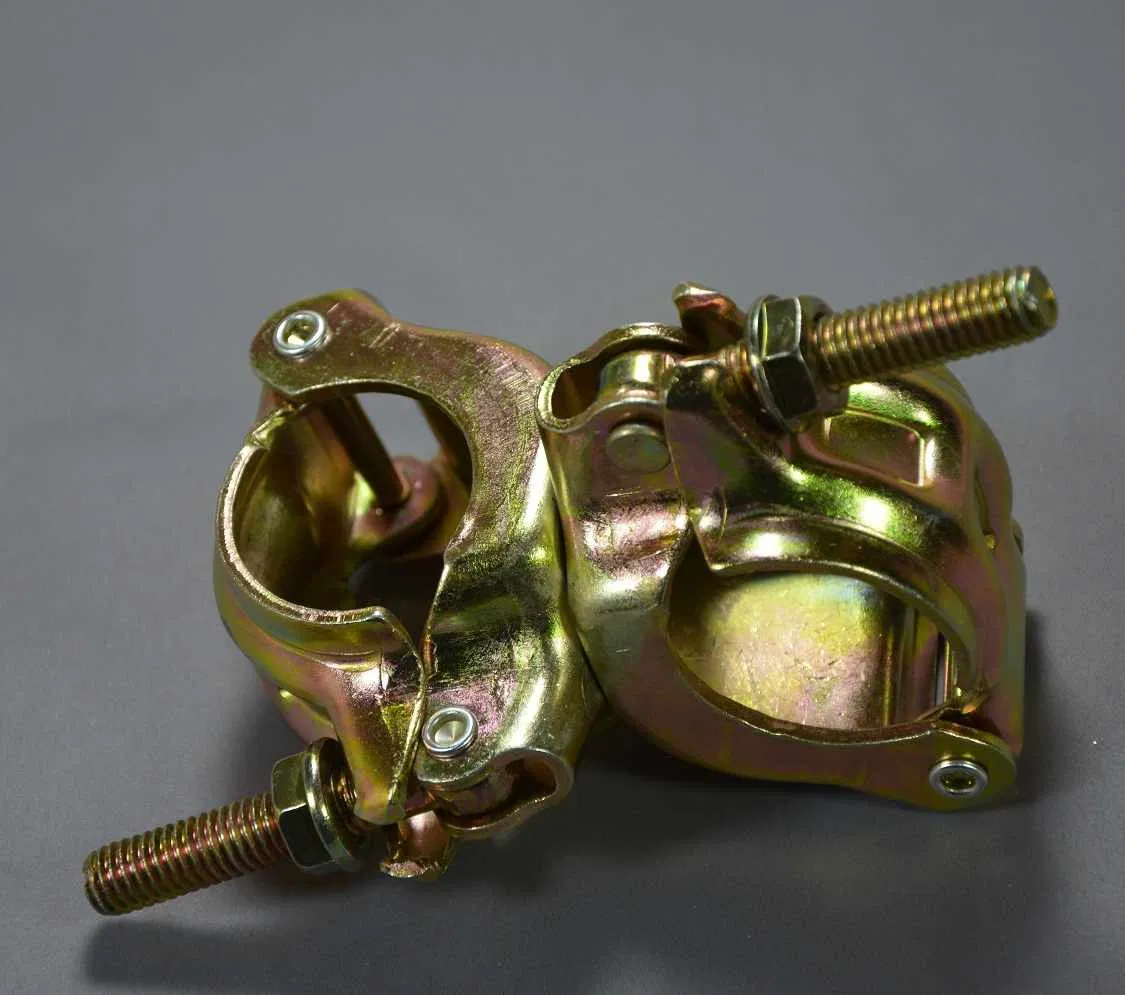 Scaffolding System Coupler Pressed Tube British Swivel Clamp Scaffolding Double Fixed Coupler for Scaffold Steel Pipe