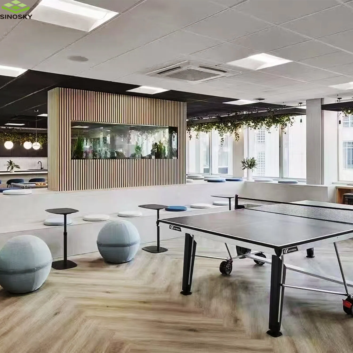 Wood Slat Acoustic Panel Wall Ceiling Soundproofing Interior