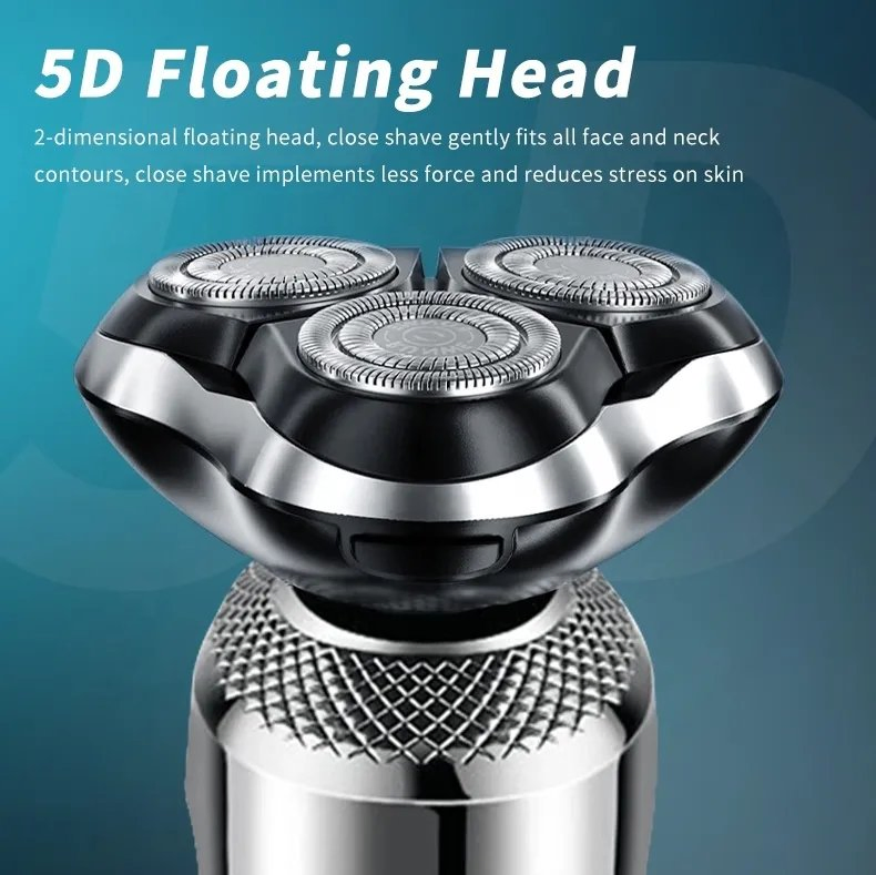 Electric Shaver Dry Wet Shavers Triple Blade Men's Beard Trimmer Home Use 3 in 1 Shaving