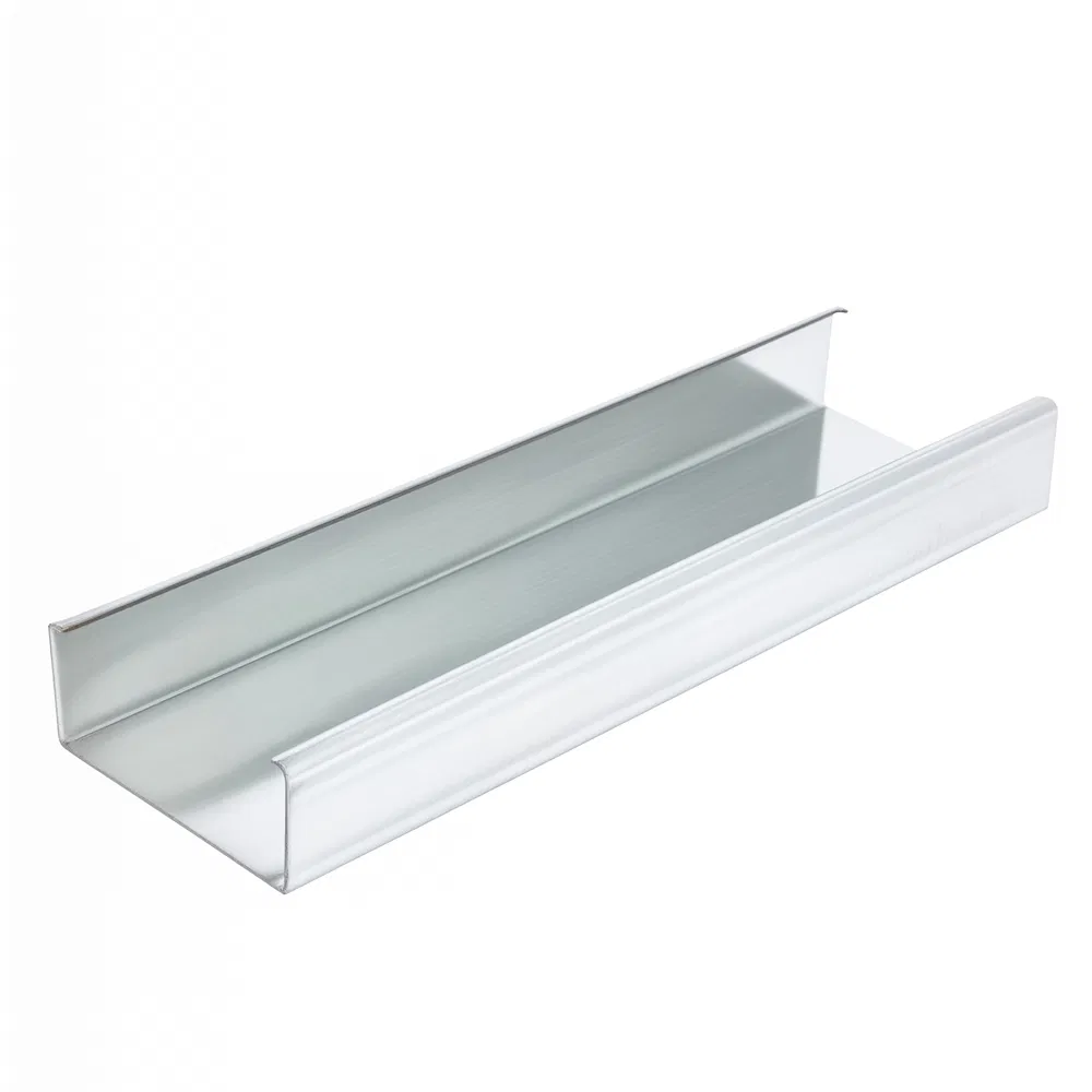 0.2-1.0mm Thickness Galvanized / Stainless Ceiling Grid Support Metal Stud Light Steel Keel U-Type Cross Channel