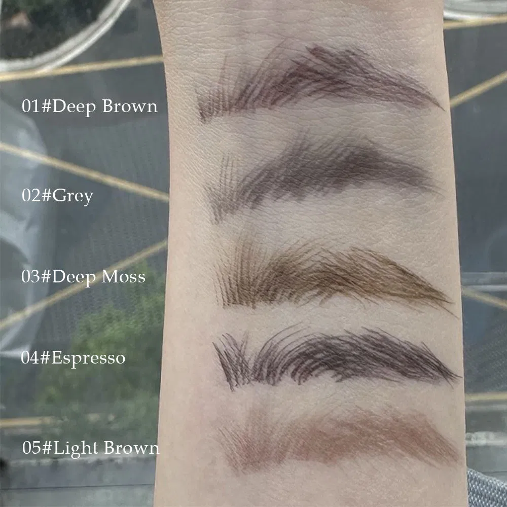 Waterproof Quick Dry Dual Eyeliner Five Color Four Tip Natural Eyeliner Pen