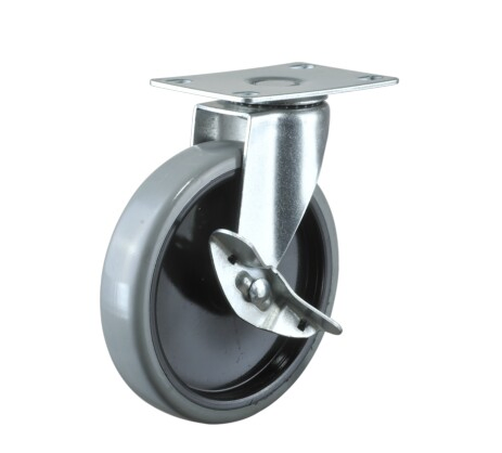 Hot Sales 4inch Swivel Top Plate Rubber Caster Wheel