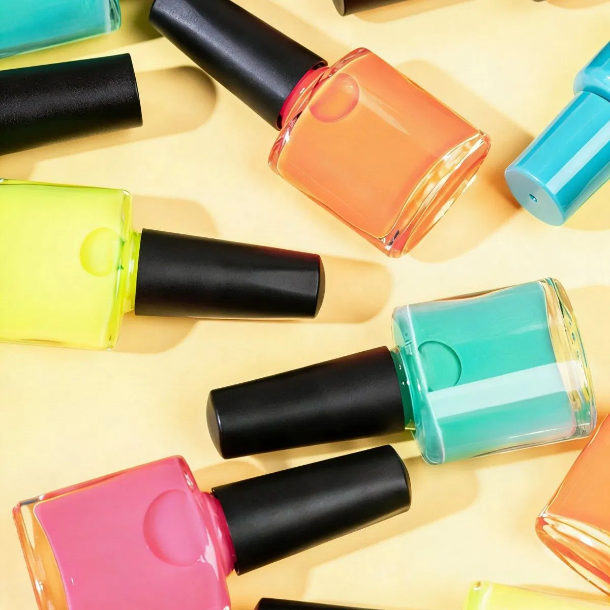 Nail Polish Glass Bottle for Cosmetics with Lid and Brush