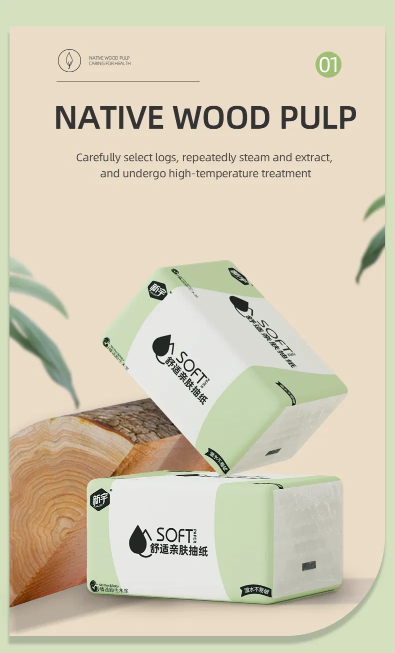 Eco-Friendly Luxury Facial Tissue Pack for Gentle Skin Protection