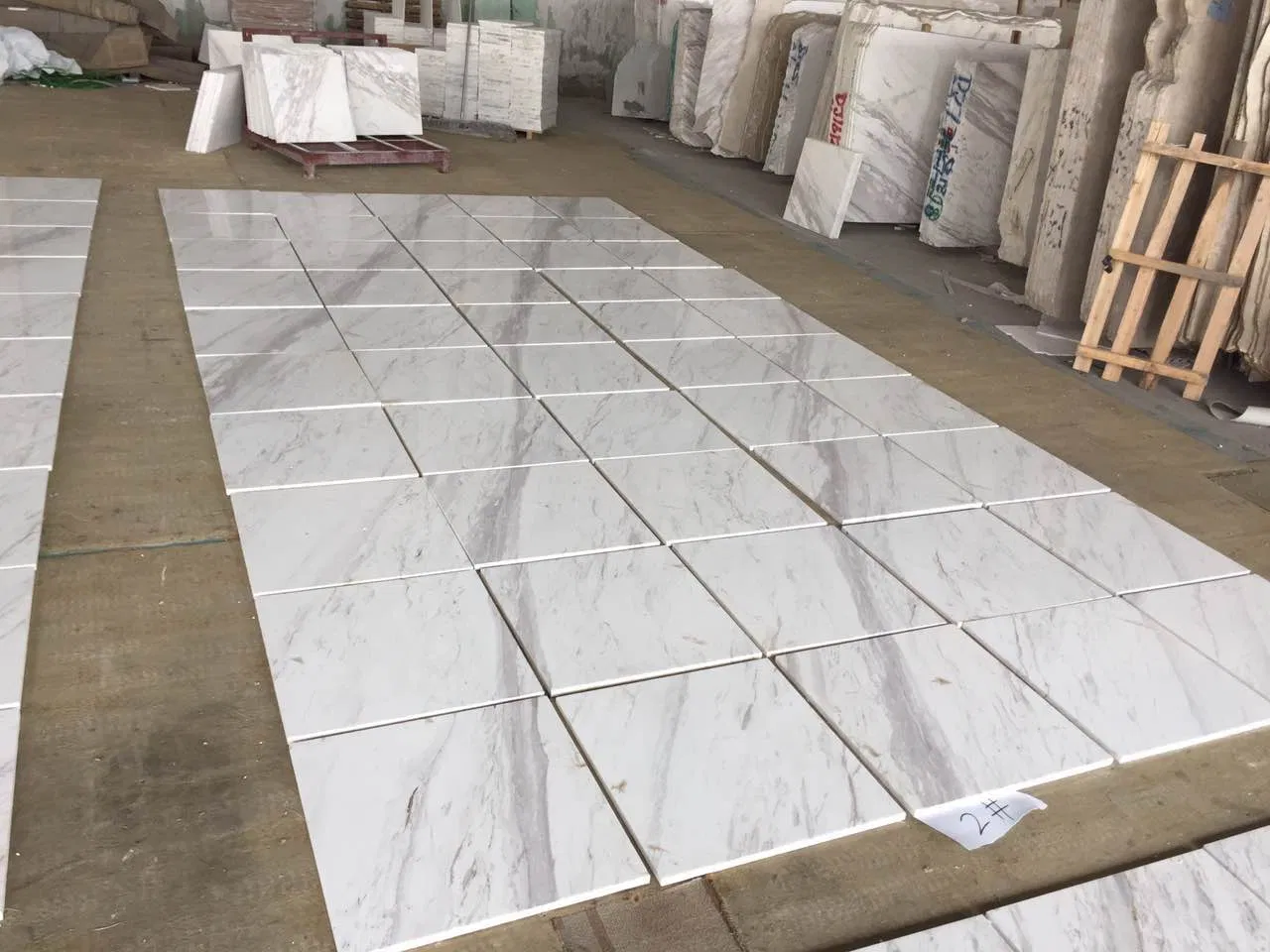 Customerized Volakas Marble Tiles for Floor/Wall Cladding Decoration