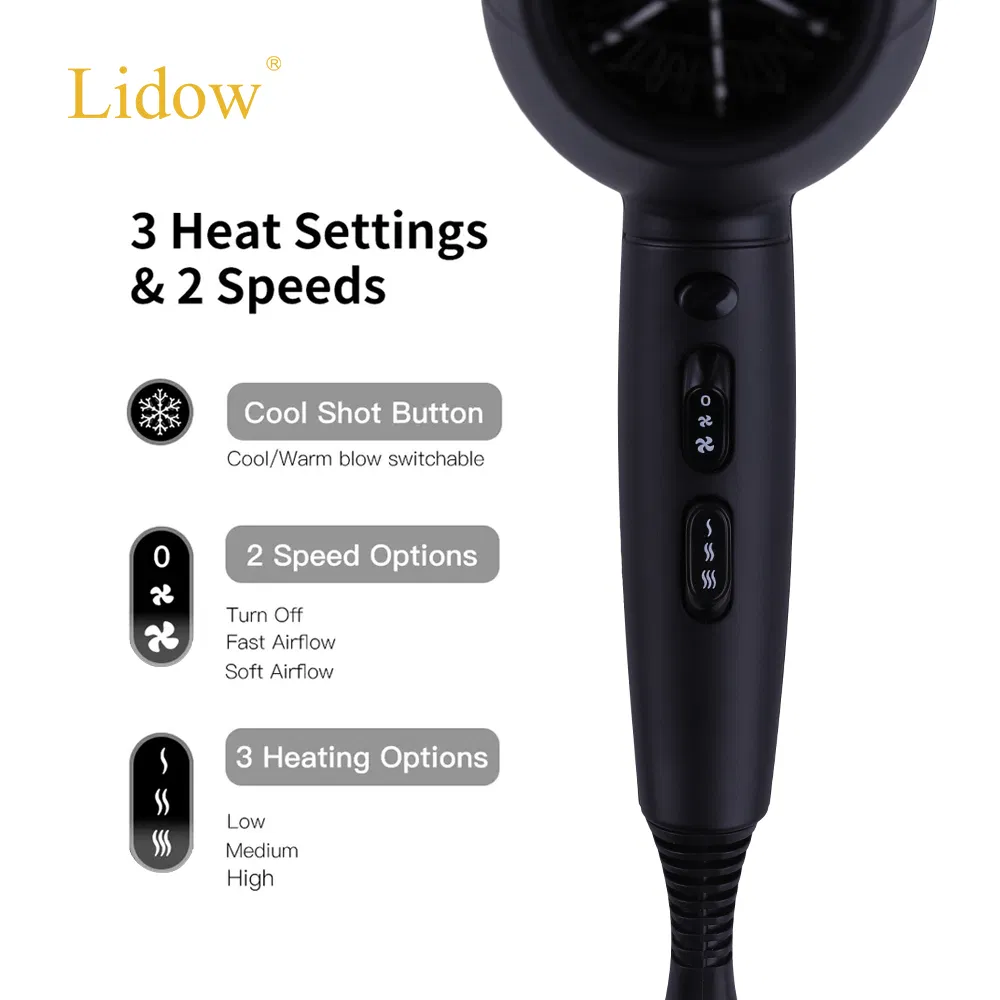 AC Motor Professional Blow Dryer Secadora De Cabello Strong Power Salon Hair Dryer