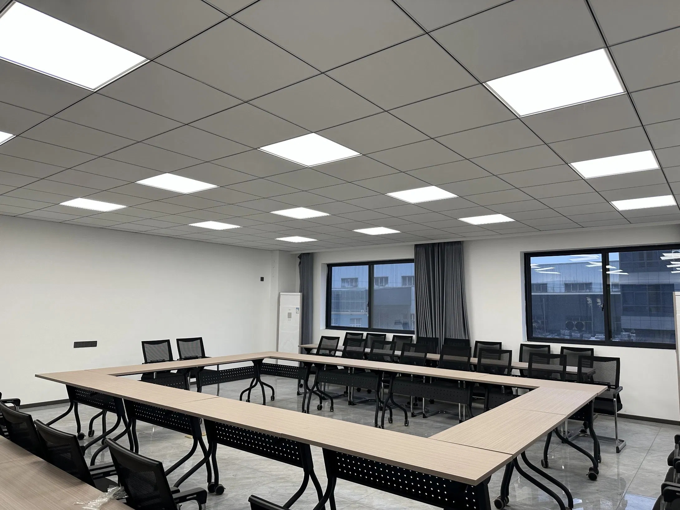 Rockwool Ceiling Panels White 600*600 Tegular Edge Acoustic Panel for Office