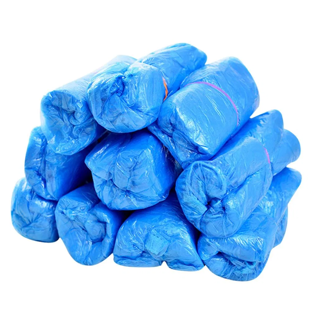 Polyethylene Dark Blue Disposable Shoe Covers