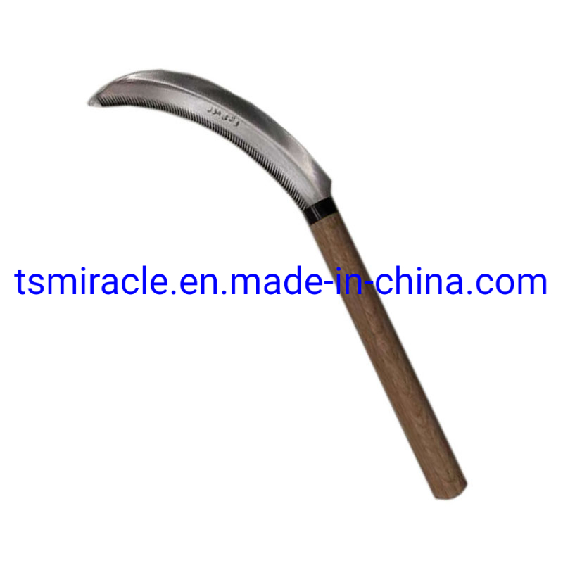 Hot Sale Sugar Cane Bush Knife Cheap Poplar Long Handle Tool Carbon Steel Sickle