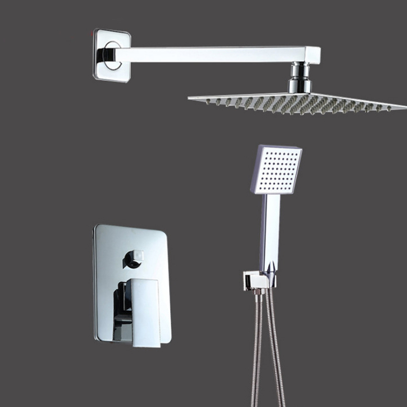 Hot Selling 8 Inch Ultra-Thin Enhanced Water-Saving Concealed Shower Set