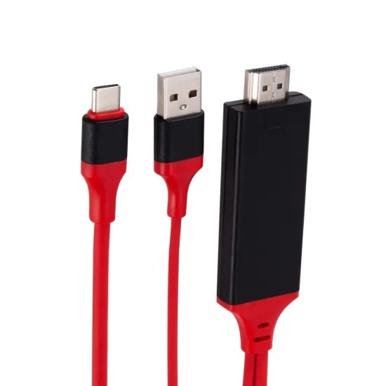 Кабель-переходник USB-C на HDMI 4K с функцией зарядки