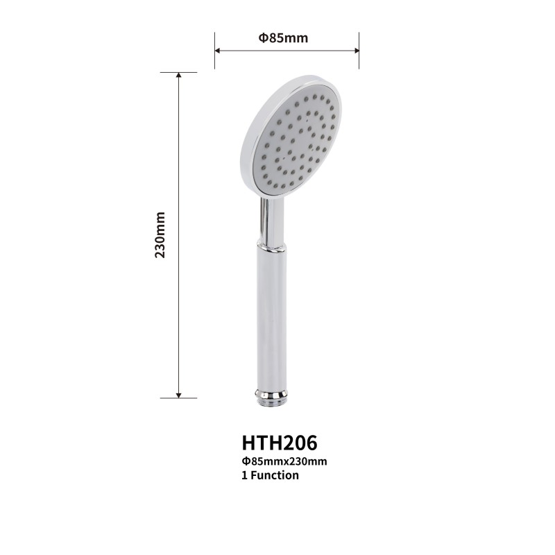 Single Function Small Round Handheld Shower