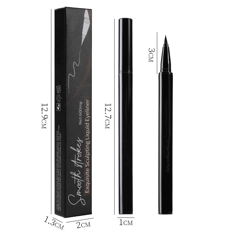 Long-Wear Liquid Eyeliner for Quick Makeup Ladies with Waterproof Formula