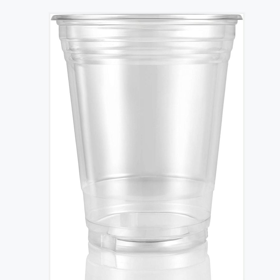 Disposable 90 98mm Diameter Pet Cup for Cold Beverages Food Grade
