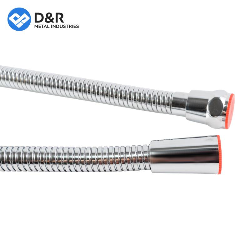 Universal 1/2" Stainless Steel Double Lock Extensible Bathroom Shower Flexible Hose