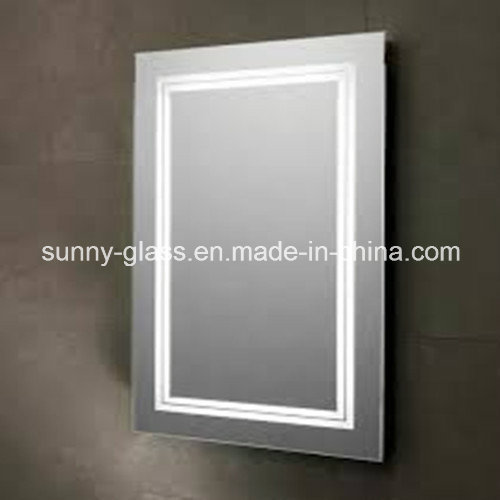 Silver/Aluminium LED Mirror for Cosmetic Bathroom Light Mirrors