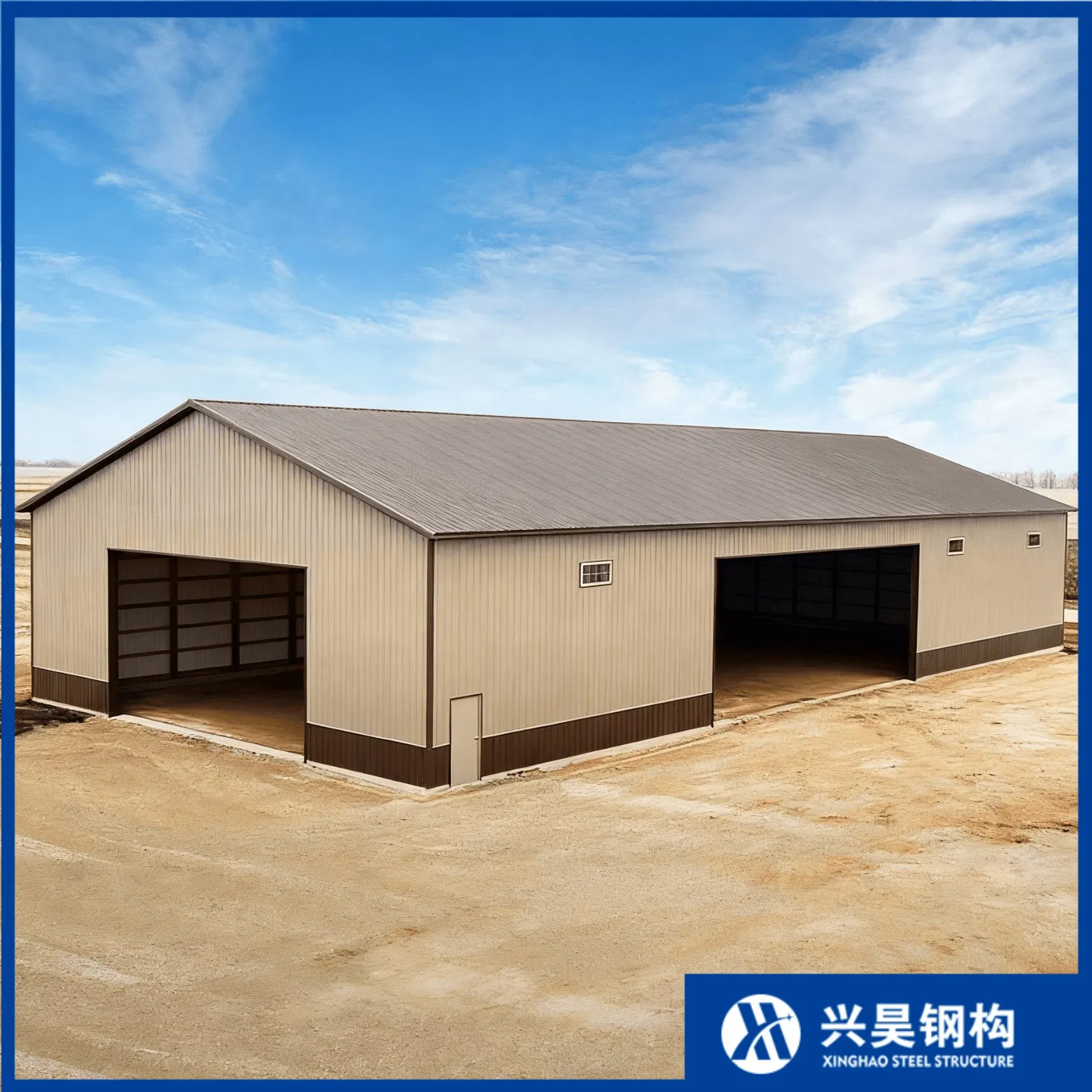 Customized Modern Residential Villa Prefabricated Steel Structure House/Workshop/Building