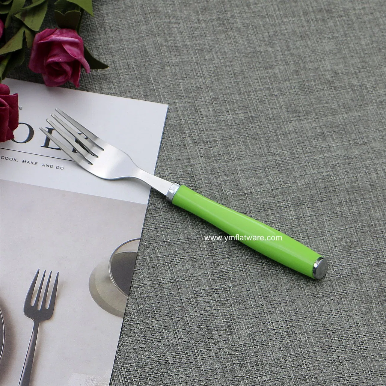 24PCS Cheap Stainless Steel Tableware with PVC Box