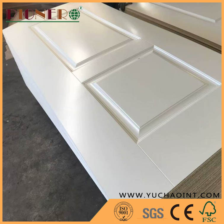 Melamine Paper HDF Wooden Door Skin Interior Doors White Painted