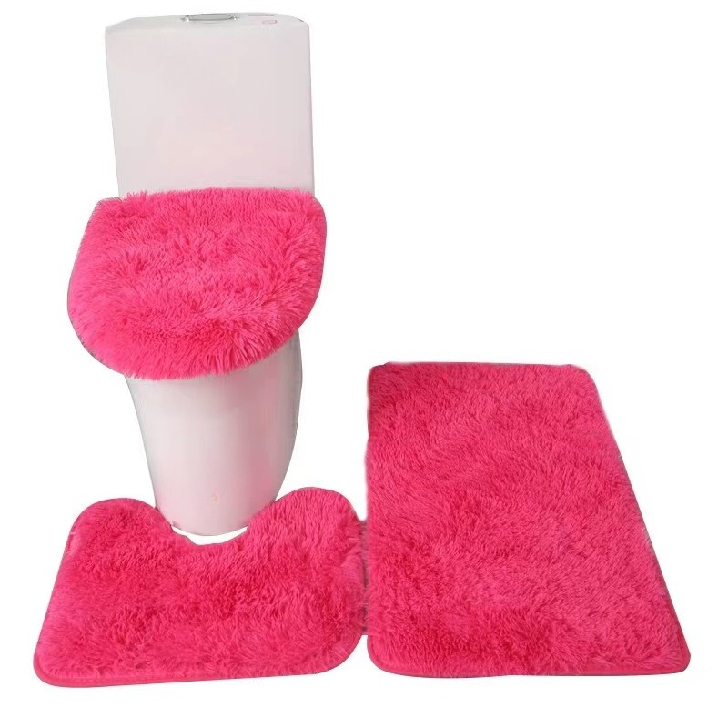 3PCS Anti-Slip Bath Mat Multiple Colors Available Rug Nordic Style Bathroom Set