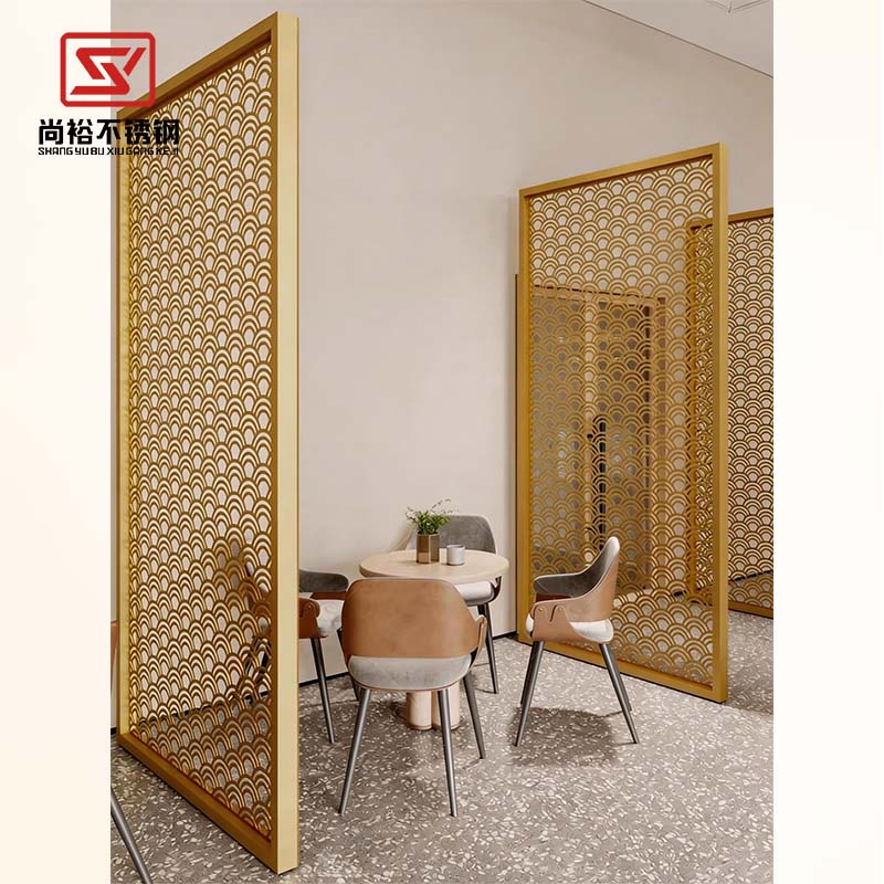 Wall Partition Design Modern Stainless Steel Screen Room Partition