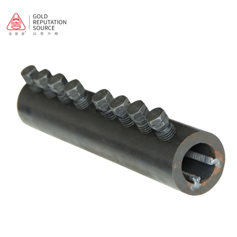 High Quality Durable 45 Carbon Steel Rebar Coupler Metal Connector Bolt Black for Concrete Construction High End Building