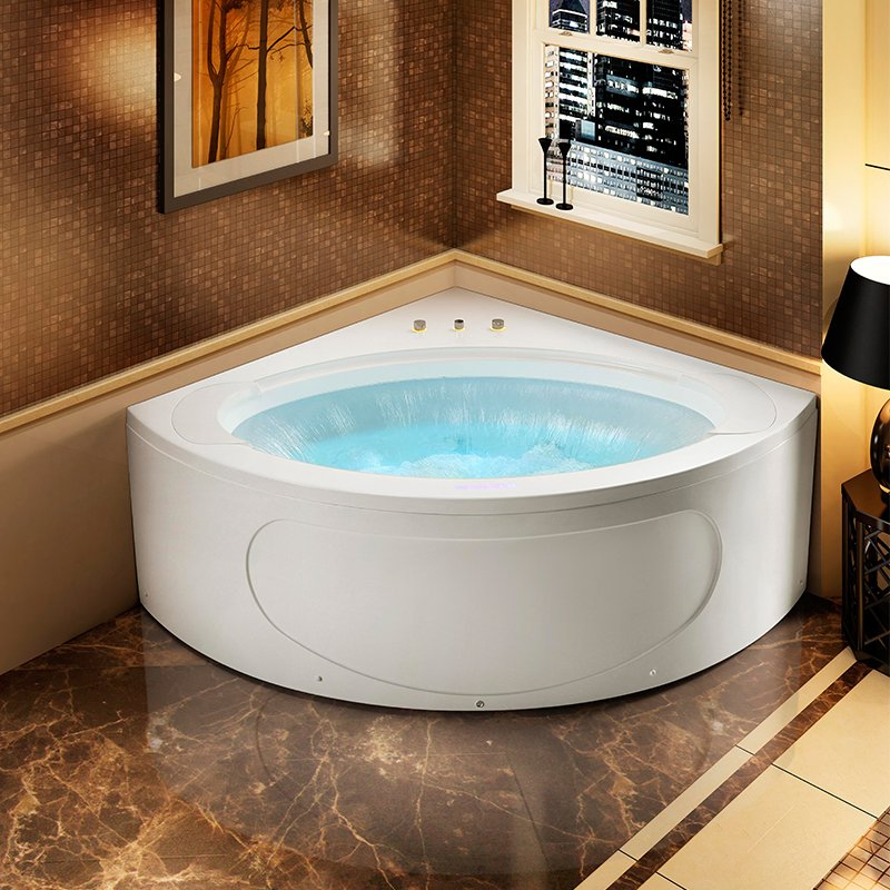 Угловая ванна с гидромассажем 1550 мм