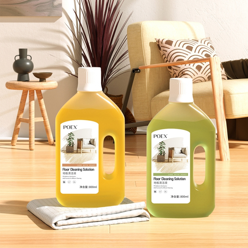 800ml Eco-Friendly Floor Cleaner Special Cleaning Agent for Tiles and Wood Floor Tiles De-Yellowing and Polishing Kitchen Bathroom