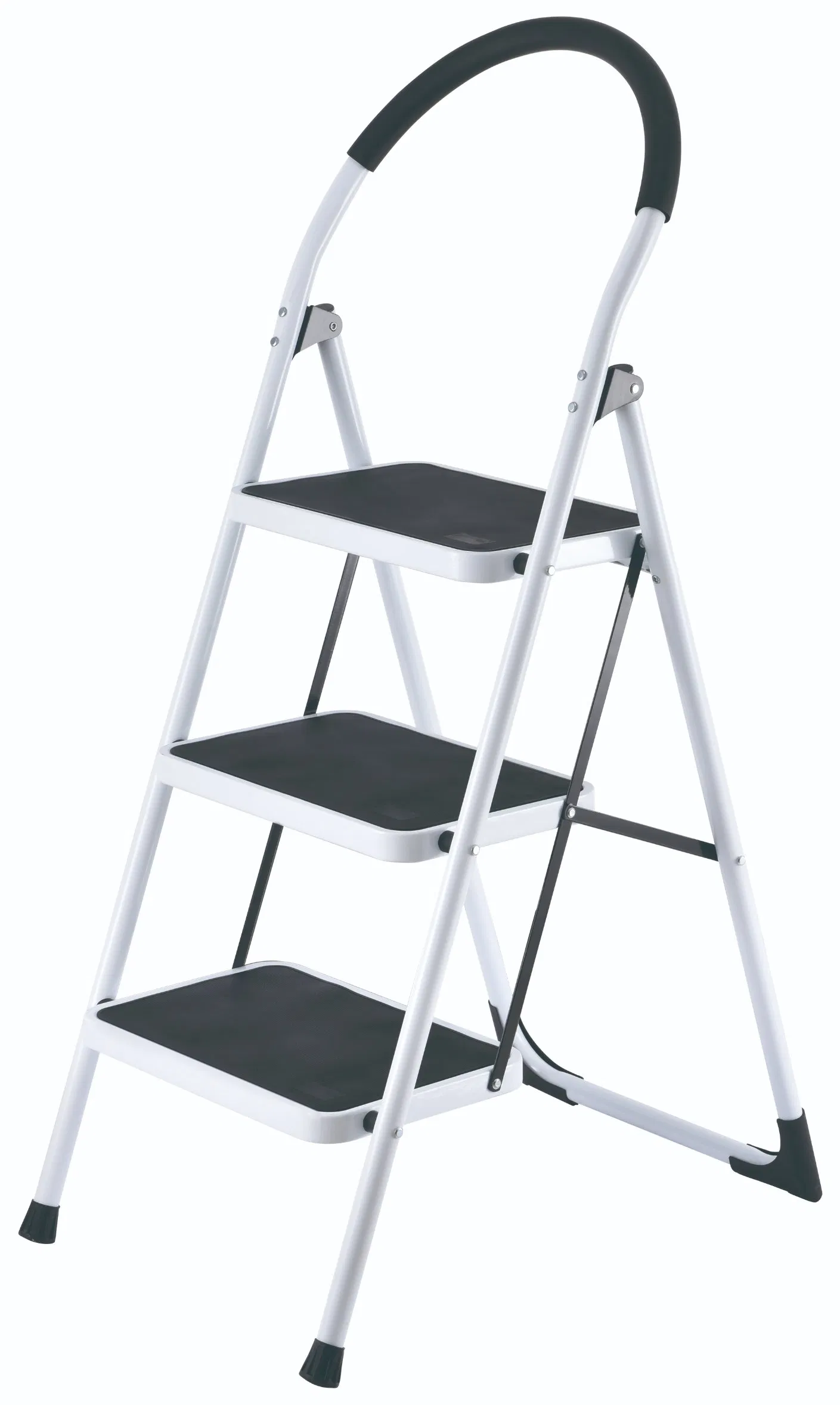 Lightweight Steel Single Sided Step Ladder with En14183 Certificate for Construction & Home Use Household Ladder